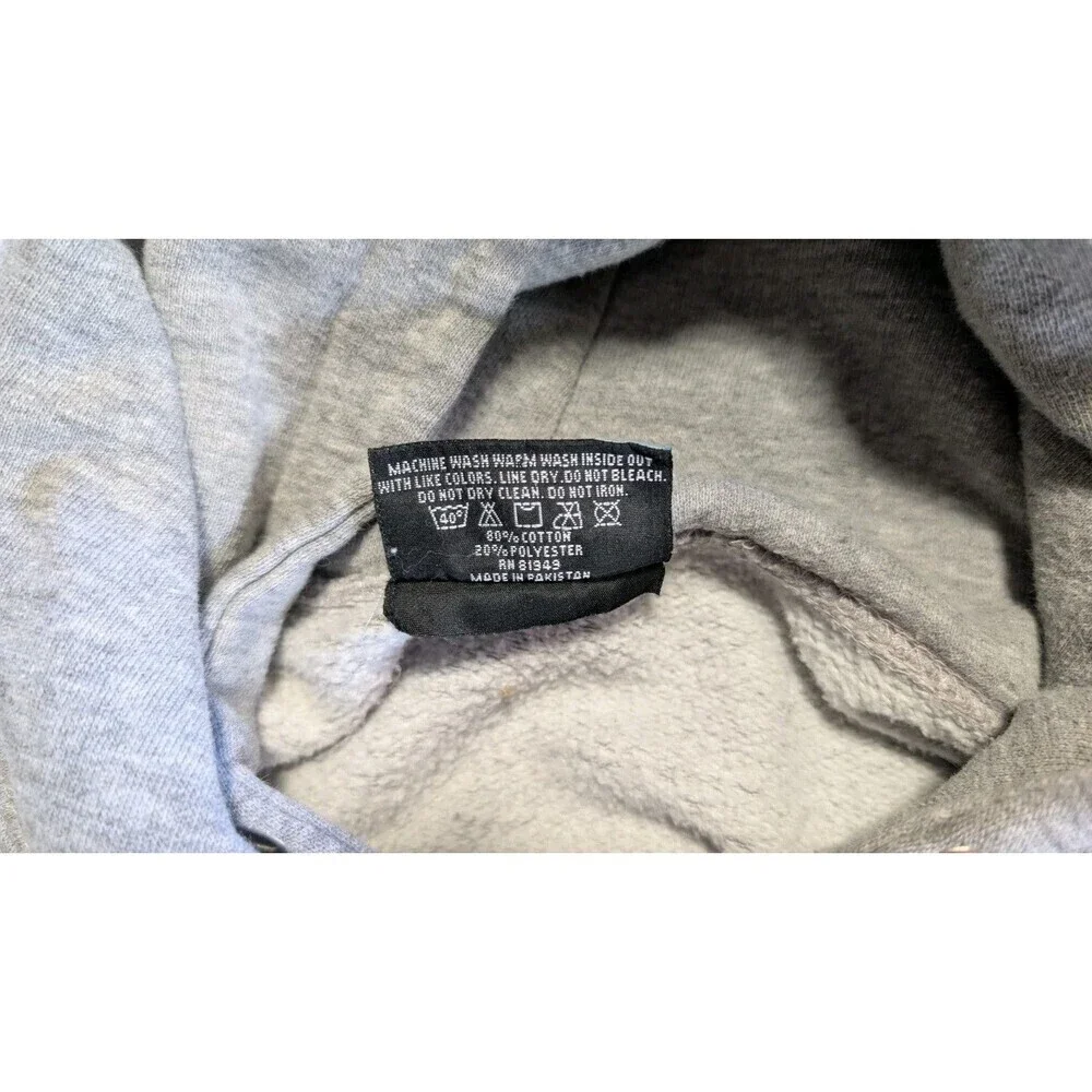 Vintage Y2K Space Jam Hoodie Looney Tunes Life Authentic Apparel Gray Large 90s